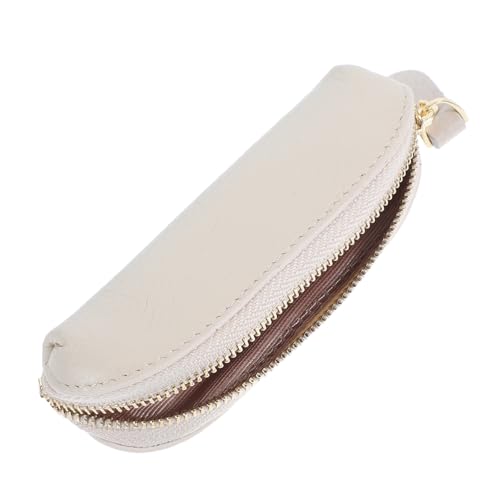 Mini Cowhide Coin Purse Cute Portable Zipper Wallet for Small Change Holder for Travel Shopping Adorable Japanese Style Compact Coin Pouch