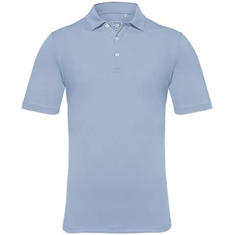 EAGEGOF Men's Golf Polo Shirt Tshirts Short Sleeve Tech Breathable Casual Moisture-Wicking Standard Fit Cover