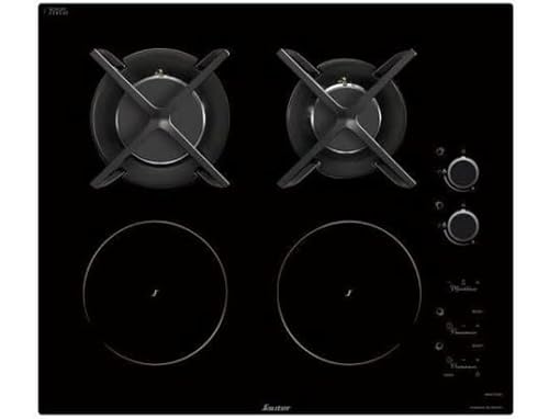 SAUTER Table mixte 4 foyers 2+2 gaz induction SPI9602BM - vue 7