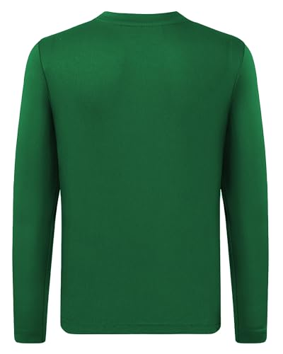 QBK 4T to Youth Neon Shirt Kids UPF 50+ Dry Fit Athletic Long Sleeve T Shirts for Boys and Girls - Image 4