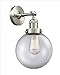 Innovations 201F-SN-G202-8 1 Light Semi-Flush Mount, Brushed Satin Nickel