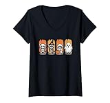 Photo Gallery donna spooky and feral halloween cute raccoons maglietta con collo a v Photo Gallery donna spooky and feral halloween cute raccoons maglietta con collo a v