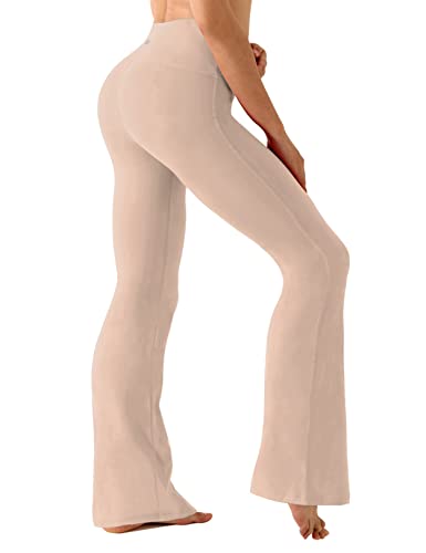 Image of BUBBLELIME 29 inch /31 inch /33 inch /35 inch /37 inch 3 Styles Women's High Waist Bootcut Yoga Pants Basic /Side Pockets Tummy Control Workout Flared