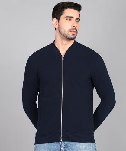 Image of Alan Jones Clothing Men's Cotton Blend Regular Solid Corduroy Front Zipper Jacket