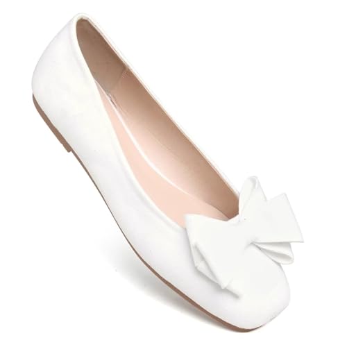 Image of Dear Time Women's Flats Shoes Bowknot Dressy Ballets Loafers Wedding Business Casual Walking Shoes