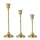 bougeoir cuivre mariage [Options d'emballage flexibles] : ensemble de bougeoirs décoratifs disponible en configurations 3 ou 6 pièces pour des besoins de décoration personnalisés. Idéal pour les arrangements de table coordonnés ou pour offrir pendant les festivals, offrant des accents de style cohérents dans les espaces de vie, de salle à manger ou d'événement tout en conservant une harmonie esthétique cohésive.