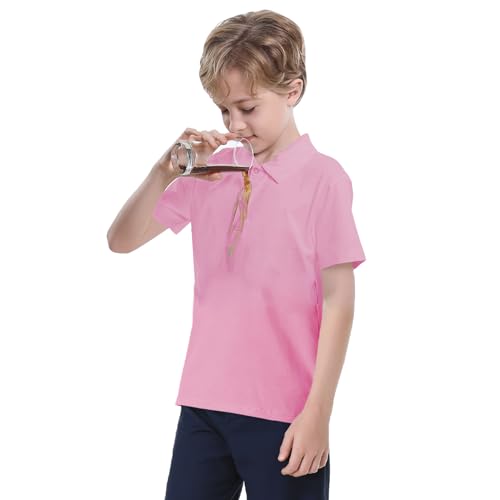 Image of Dreammonkey Toddler to Youth Stain Resistant Polo Shirts Kids Collared Golf T-Shirt School Uniform for Boys and Girls