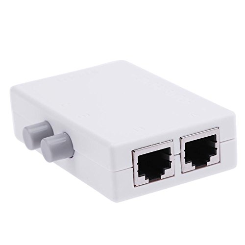 Amazingdeal Mini 2 Port RJ45 Network Switch Ethernet Network Box Switcher Adapter HUB