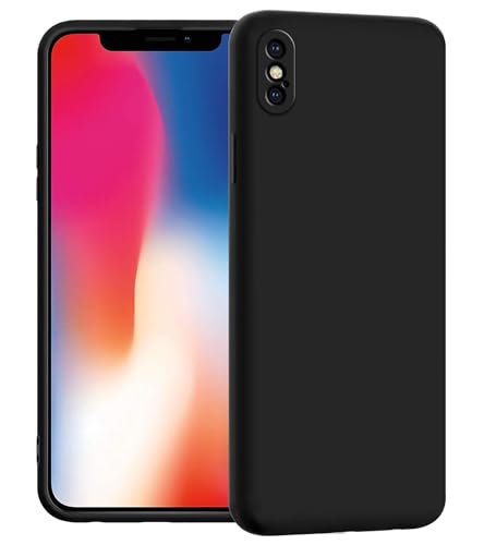 EMODIL Case for iPhone XS Max Cover Black Slim Fit Soft Back TPU Cover Flexible Silicone Cover Matte for iPhone XS Max ® (Black)