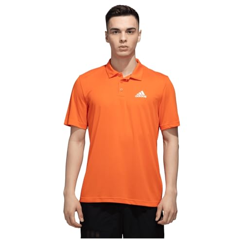 Image of adidas Men's Polyester Geometric Regular Fit Polo Shirt
