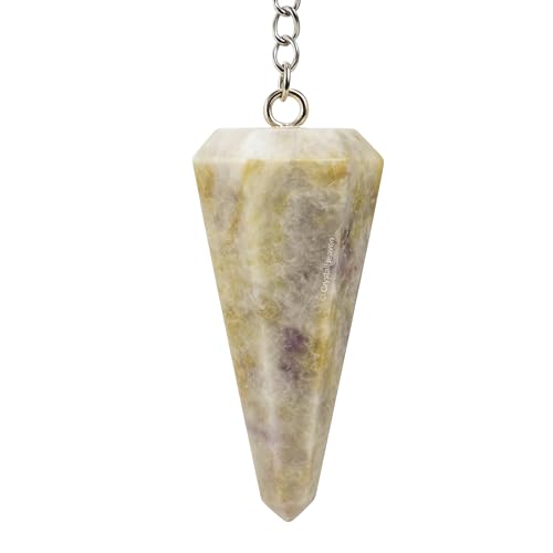 Image of Hackmanite Pendulum Dowsing Tool - Natural Crystal Pendulum for Spiritual Guidance - Premium Dowser Pendulum for Accurate Divination and Energy Healing - Perfect for Energy Healing and Chakra Balancing - Handcrafted with Precision and Elegance