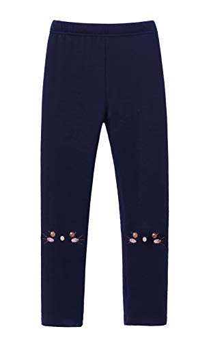 IRELIA Winter Girls Cotton Fleece Lined Leggings Pants Navy XXS - image 2