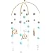 Mobile Musical Berceau Bébé, Mobile pour Bébé Tournant, Support Mobile pour Berceau Jouet De Porte-lit pour Bébé, Carillon Éolien Boule De Feutre, Pendentif Hochet Boule De Feutre