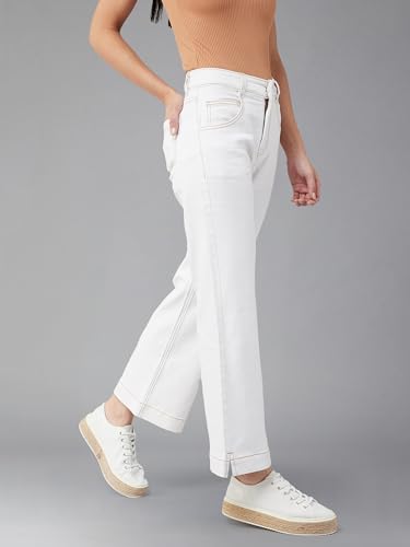 Image of Dolce Crudo High Rise Wide Leg Jeans for Women