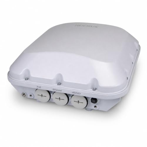 Image of Ruckus T670 Outdoor Tri-Band Wi-Fi 7 Access Point 901-T670-US51, 5Gbps 5GbE PoE++, IP67 Rugged, 2x2 MU-MIMO BeamFlex+, Dual Ethernet, WPA3, ACE 3 Year Warranty (Hardware Only)