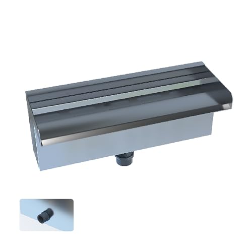 Déversoir de 40 cm en acier inoxydable pour cascade de piscine