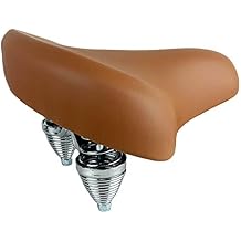Bicycle Seat, for Cruiser, Hybrid, with Spring, Brown, Saddle, Hybrid, Comfortable, City Cushion