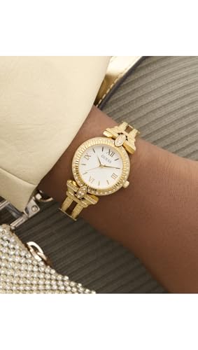 Image of Guess Round 28mm White Dial Analog Women Watch - GW0864L2