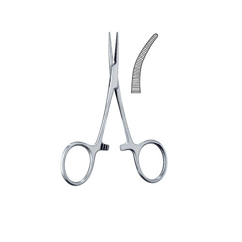 Micro Hartmann Hemostatic Forcep Curved 4