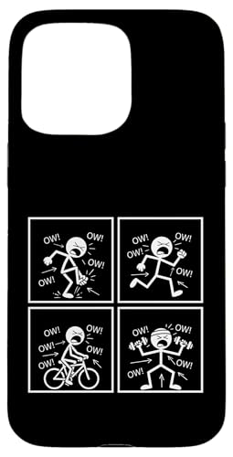 Ow Ow Ow Ow Stickman Figure Humorous Chronic Pain Awareness �X�}�z�P�[�X iPhone 15 Pro Max �p