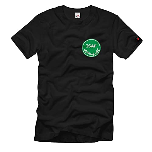 T-Shirt Afghanistan OTAN Force de sécurité unterstützungs Guerre Utilisation ONU #1916 Noir XL