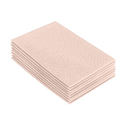 FabricLA Acrylic Felt Fabric Sheets for Crafts | Precut 9" X 12" Inch (20 cm X 30 cm) Felt Squares | Felt Fabric Sheets for DIY Crafts, Hobby, Costume, and Decoration | Sand 101, 8 Pieces
