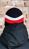 PGWEAR Kominiarka Stripe, biały/czerwony, Rozmiar uniwersalny