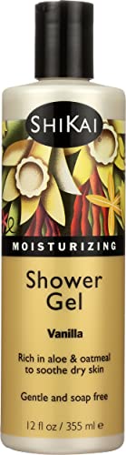 Shikai All Natural Moisturizing Shower Gel, Vanilla, 12 Fl Oz (Pack Of 3) #TOP16