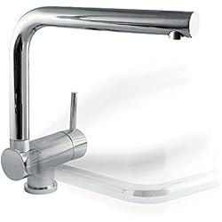 Monomando Fregadero Vertical Tres Griferia 130335 - Monomando Fregadero Vertical Abatible