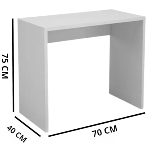 Escrivaninha Sem Gavetas 70 cm x 40 cm Branca Para Escritório