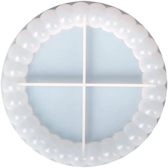 Image of RKPM HOMES Bubble Coaster Mould I Silicone Round Epoxy Resin Deep Casting Tray I Ashtray Mold for Homemade Ornament DIY Art Crafts Jewelry Storage Box Ring Trinket Container Table Decoration (Small)