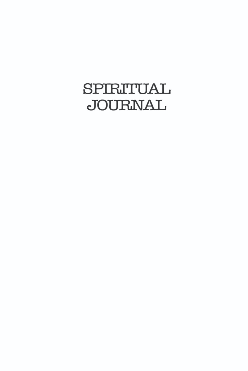 Spiritual Journal