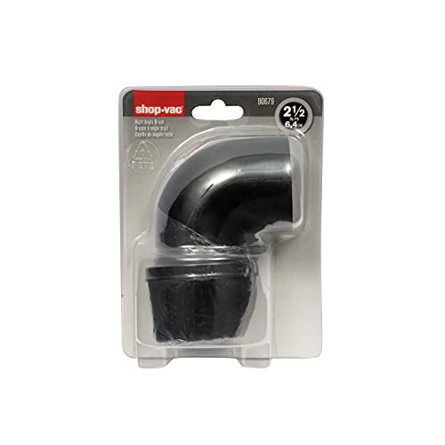 Image of Shop-Vac 9067900 2.5 Inch Diameter Right Angle Brush, Ideal for Dusting Blinds And Irregular Surfaces, Works with 2.5 Inch Hose, Black, (1-Pack)