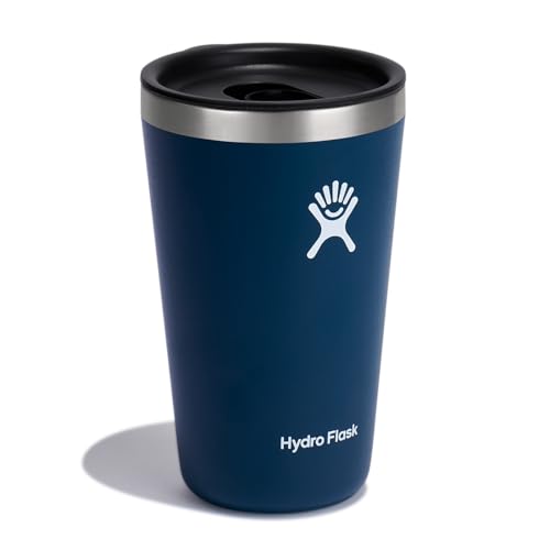 Hydro Flask Stainless Steel 16 OZ All Around Tumbler Indigo, Dishwasher Safe