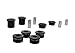 Whiteline W93165 Rear Crossmember Mount Bushing, Black