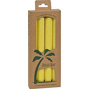 Aloha Bay TAPER CANDLE,9IN,YELLOW