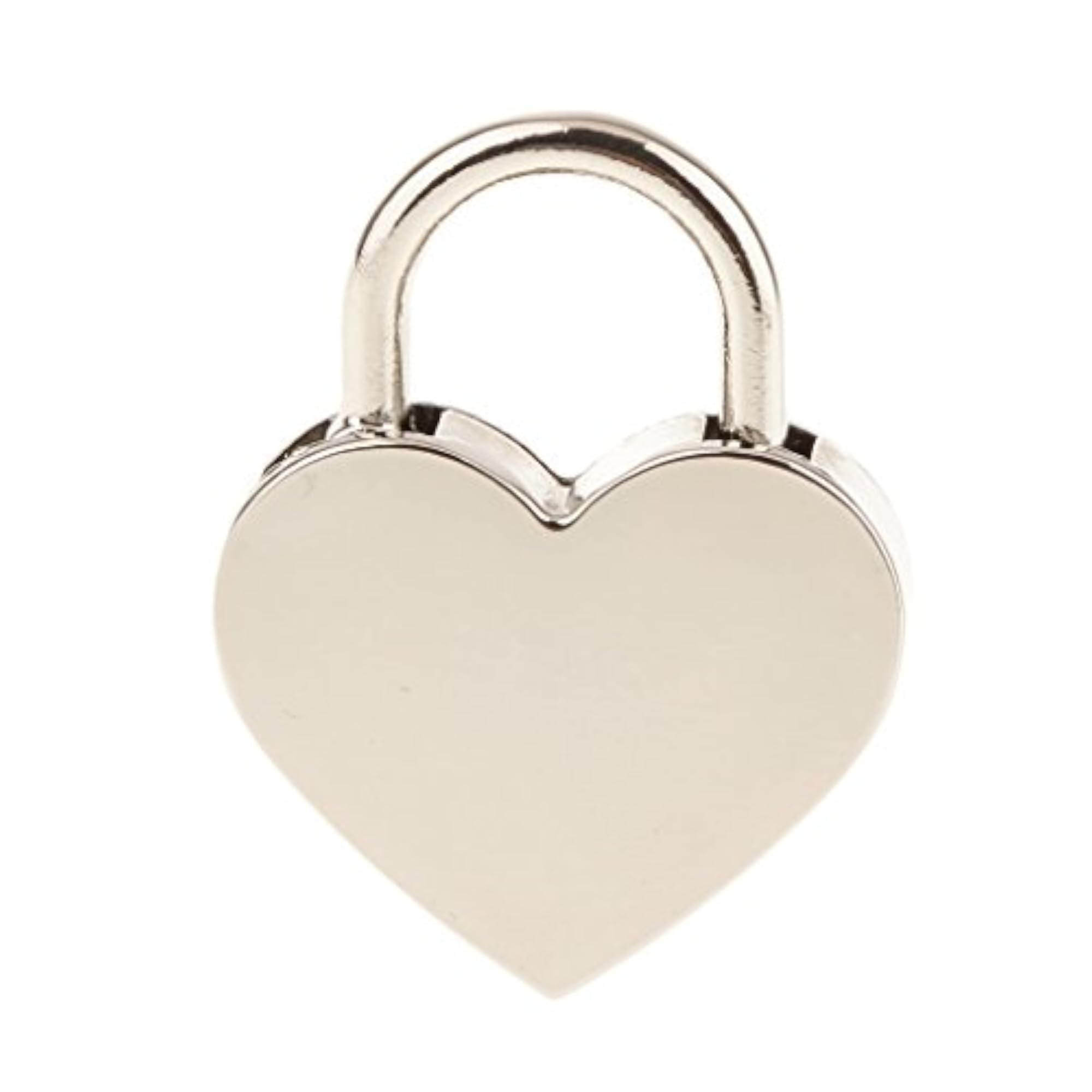 Set of 3 Vintage Mini Heart Shape Padlock with Keys, Silver