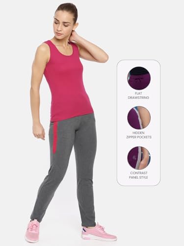 Image of Macrowoman W-Series Sports Stretch Active Pants for Women in Cotton Stretch Fabric, Trousers with Stylish Fit & Functional Comfort