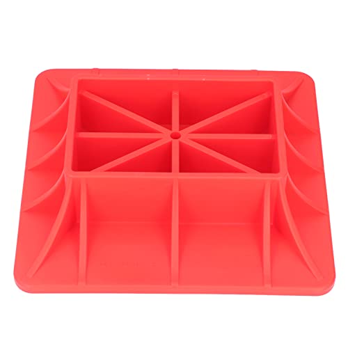 Dioche High PlateBase de Cric de Levage Robuste en Nylon Rouge Anti-fracture – Solution Idéale pour les Applications Tout-terrain, Sable, Boue et Herbe