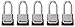 Master Lock M176XDLH Heavy Duty Outdoor Set Your Own Combination Lock, 1 Pack, Silver (5)
