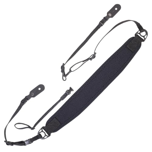 Neotech Mandolin/Ukulele Strap - Adjustable Padded Neoprene Strap, Black