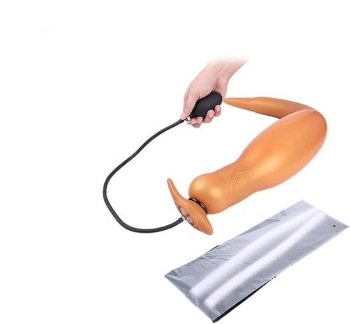 Jouet sexuel gonflable et plug creux pour un étirement anal progressif
