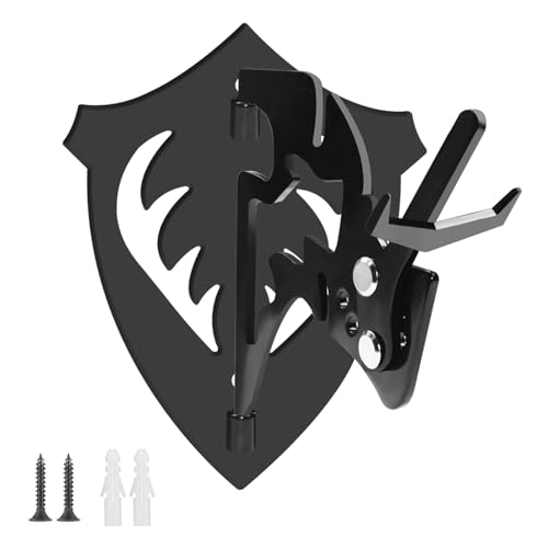 Skull Hooker European Deer Mount Hanger Multi-Angle Adjustable Euro Skull Hook Medium Size With Screws for Hanging Antelope, Cattle, Coyote and Small Game Animals