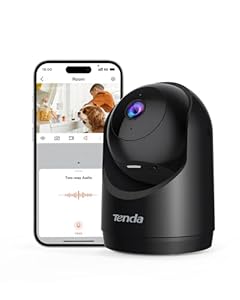 Tenda Überwachungskamera Innen 2K CP3 V3.0, WiFi 6 Kamera WLAN mit 2-Wege-Audio, 3MP, Nachtsicht, Bewegungserkennung, larms & Push-Nachricht, für Babys und Haustiere Kamera überwachung innen