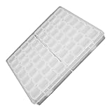 Toyvian Boîte de Rangement Bijoux Transparente Cases Anti-oxydation Multi-grilles pour Ac...