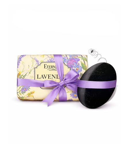 Image of Eternia Lavender Soap Bar (250g) Face & Body Cleanser with Waterproof Shower Radio | Relaxing Bath Combo for Smooth, Soft & Refreshing Skin