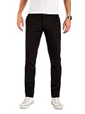 Yazubi Männer Chino Hosen - Modell Malphite by Yzb Jeans - Chinohose Stoff - Schwarze Herren Chinohosen, Schwarz (Black 194008), W33/L36