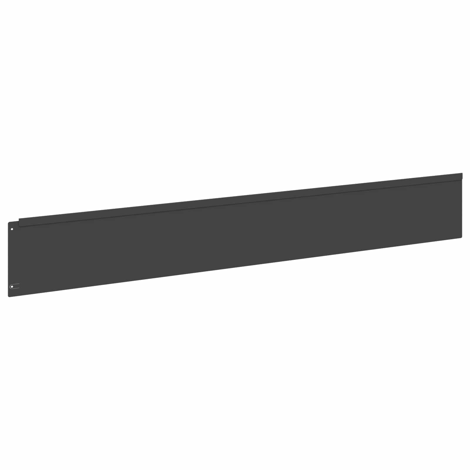 Gazonrand 10 szt. 100 x 15 cm stal czarna