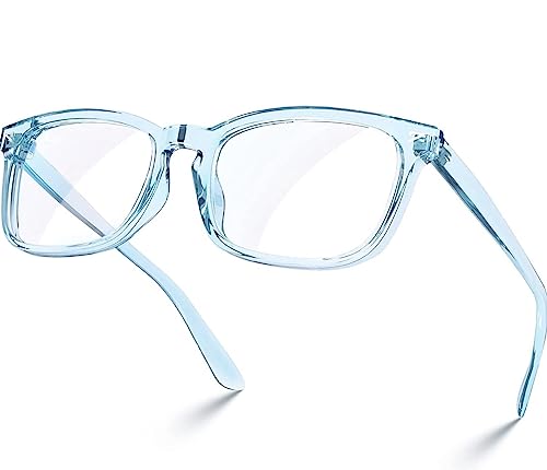Image of IFLASH Blue Light Blocking Glasses Gaming Filter Transparent Square Eyeglasses for Eye Protection Men Women, Computer /Tablet /Laptop /Mobile /TV, Anti-blue & Anti eyestrain
