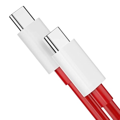 Image of Original 160W SuperVOOC Fast Charging Type C to Type C Cable Compatible with oneplus 12 / 12R / 12 Pro / 11 /11R / 10R / 10 Pro /Nord CE 4 / Nord 3 / Nord 3T / Nord 2t (160W Only Cable)